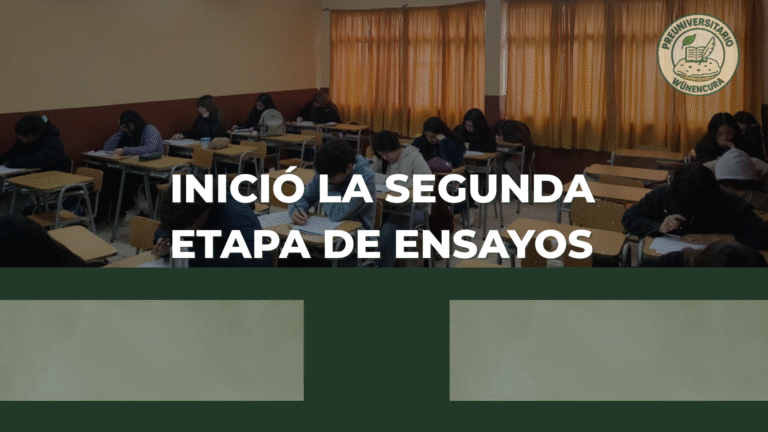INICIAMOS LA SEGUNDA ETAPA DE ENSAYOS PAES